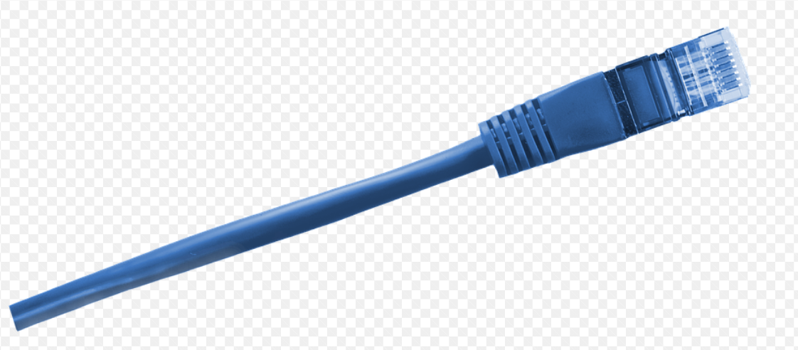 modrý kabel